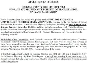 Advertisement for Bids: Storage and Maintenance Building