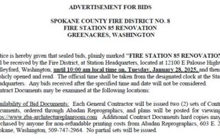 Advertisement For Bids: Fire Station 85 Renovation